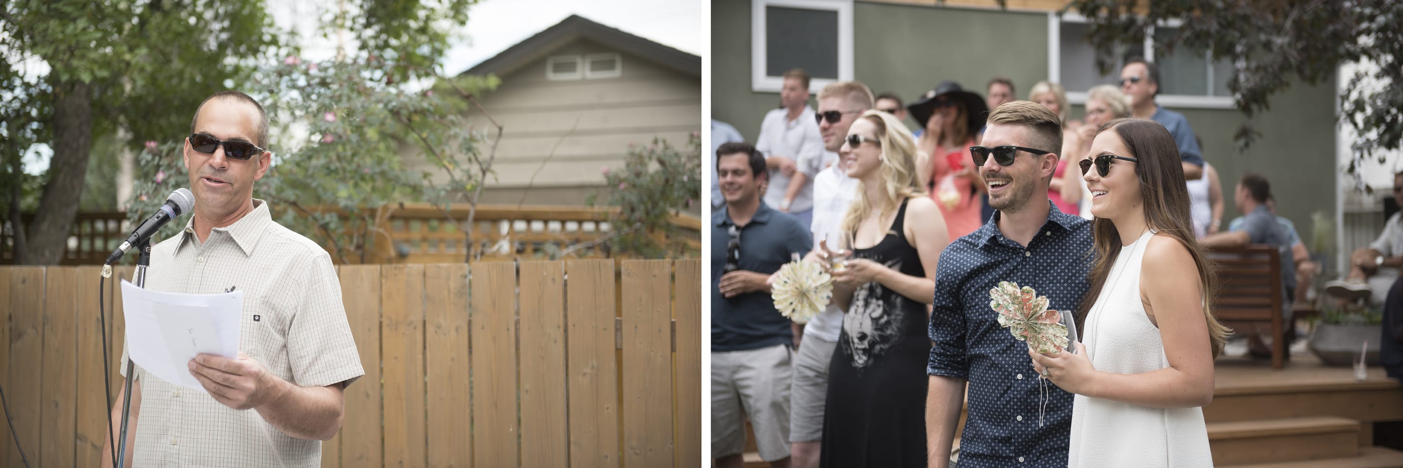 Calgary Backyard Wedding Reception Blair Marie Photography Calgary wedding Photographer