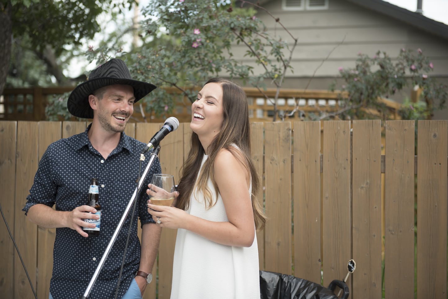 Calgary Backyard Wedding Reception Blair Marie Photography Calgary wedding Photographer