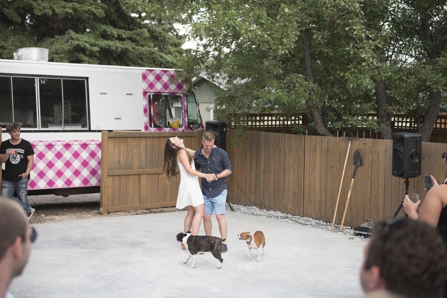 Calgary Backyard Wedding Reception Blair Marie Photography Calgary wedding Photographer