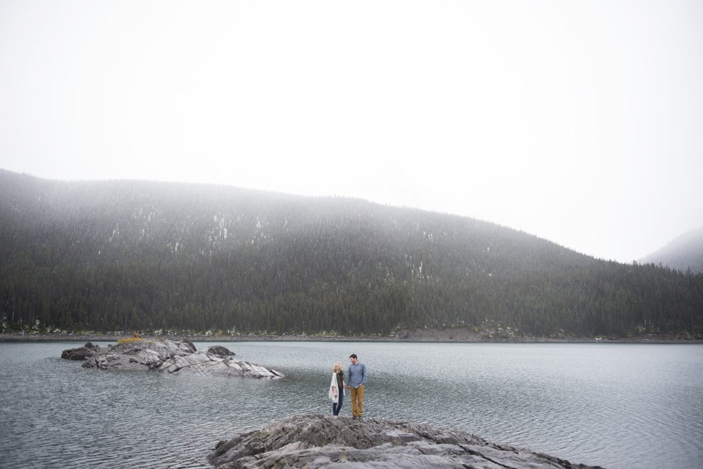 stylish engagement session in Kananaskis by blair marie photography