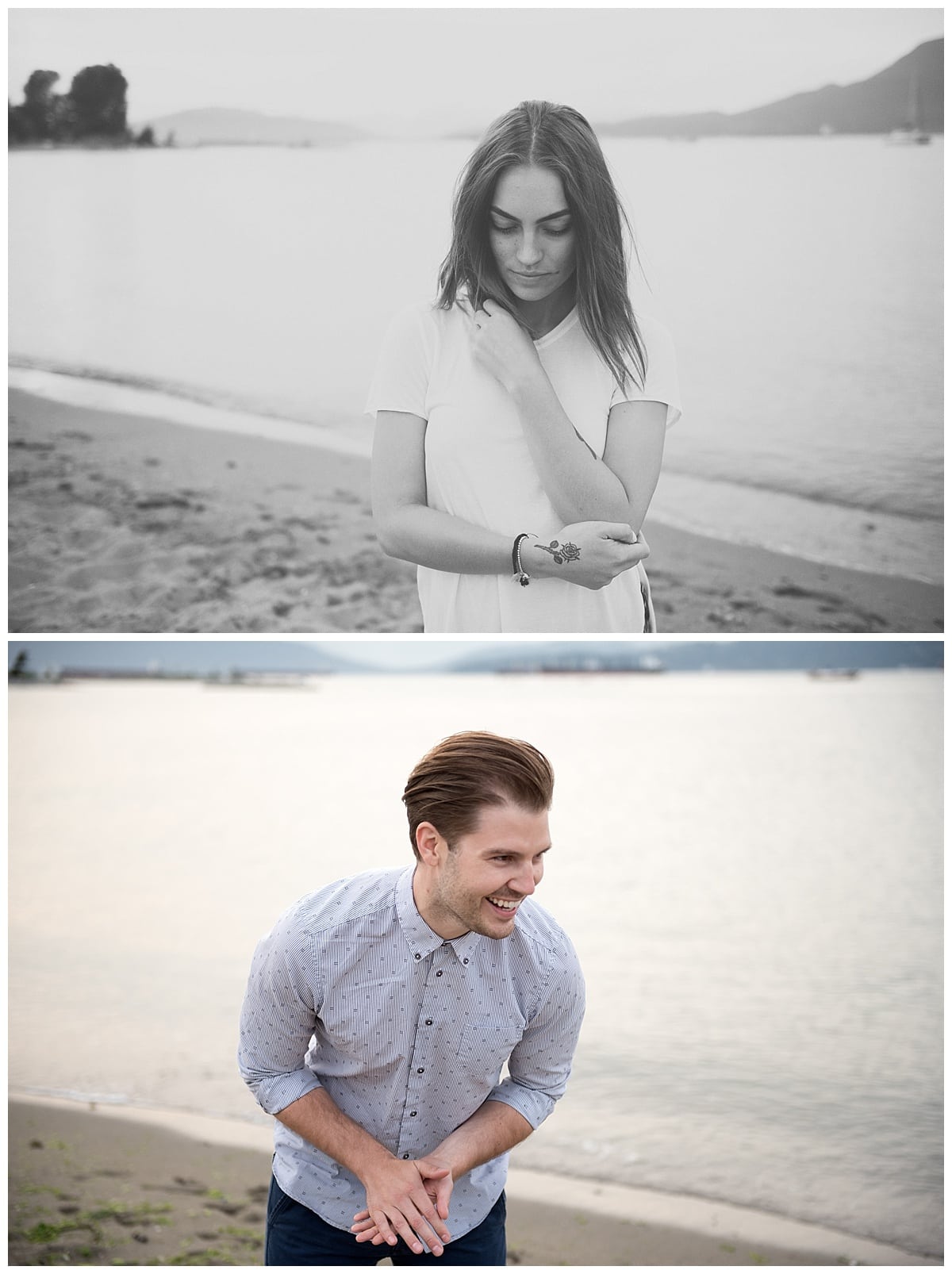 Vancouver Beach Portrait Session Calgary Wedding Photographer Vancouver Wedding Photographer