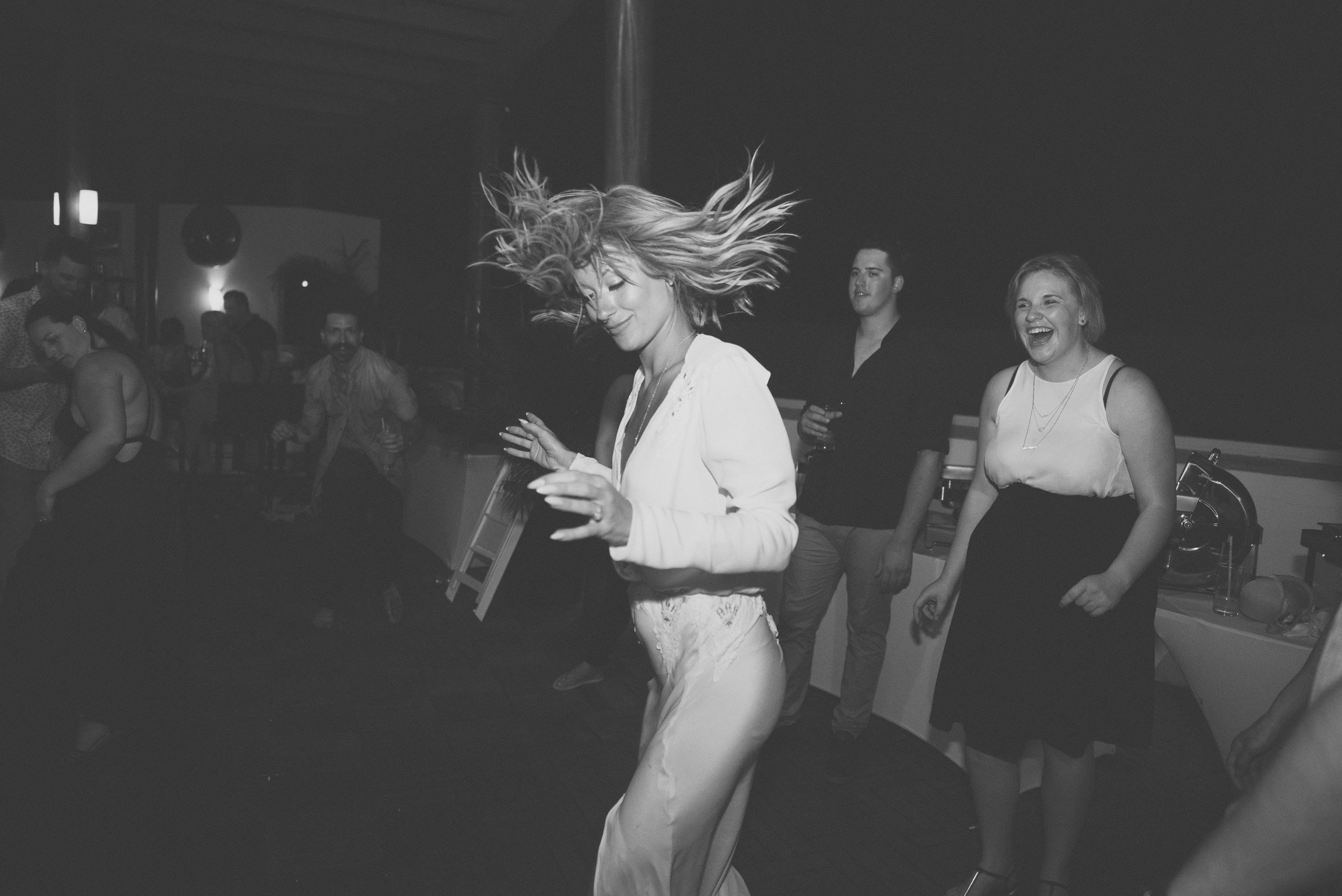 Bride dancing