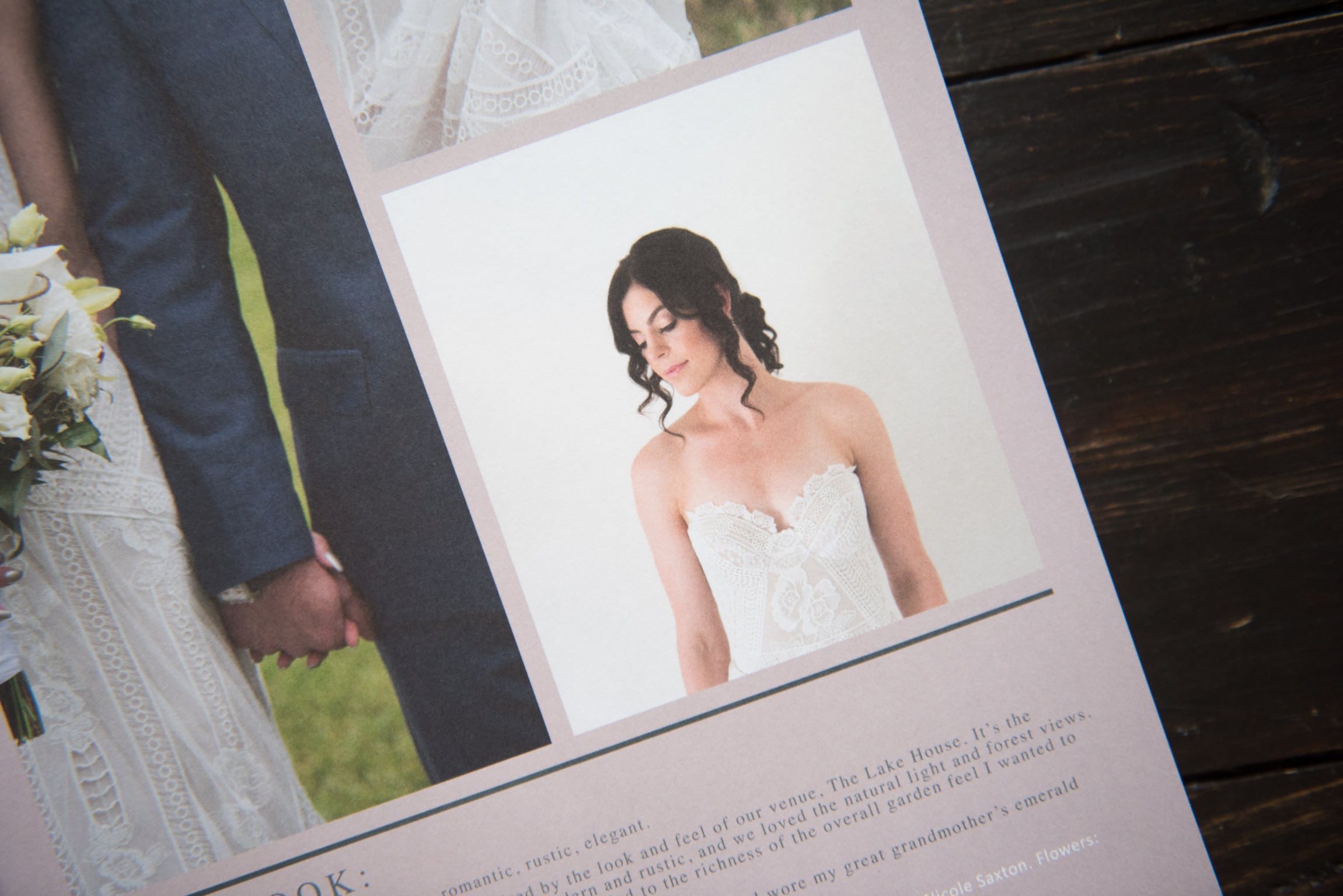 Photograph of Dote Magazine Weddings Bride in Rue de seine gown