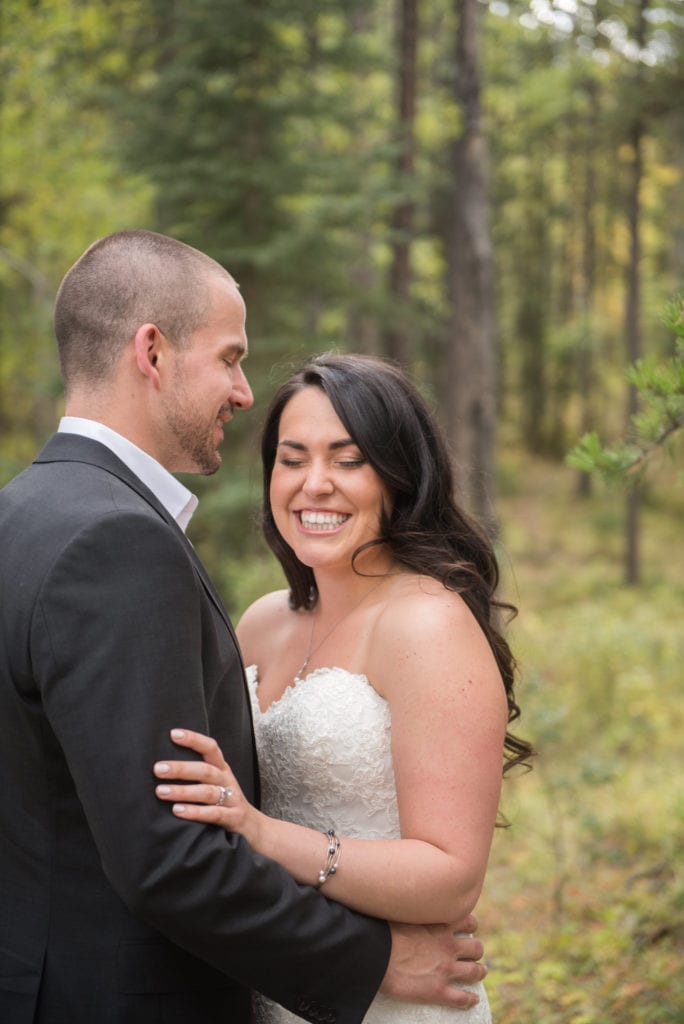 a year in review bride laughs at grooms joke