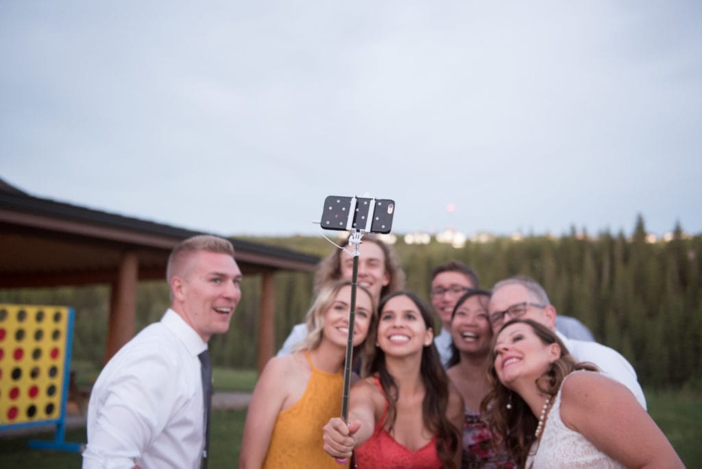 a year in review family takes selfie with selfie stick 
