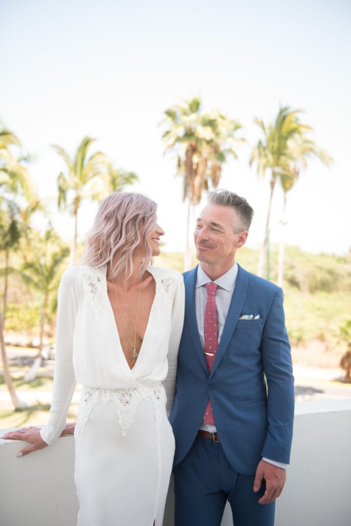 a year in review stylish couple wearing stone cold fox bride at destination wedding mexico