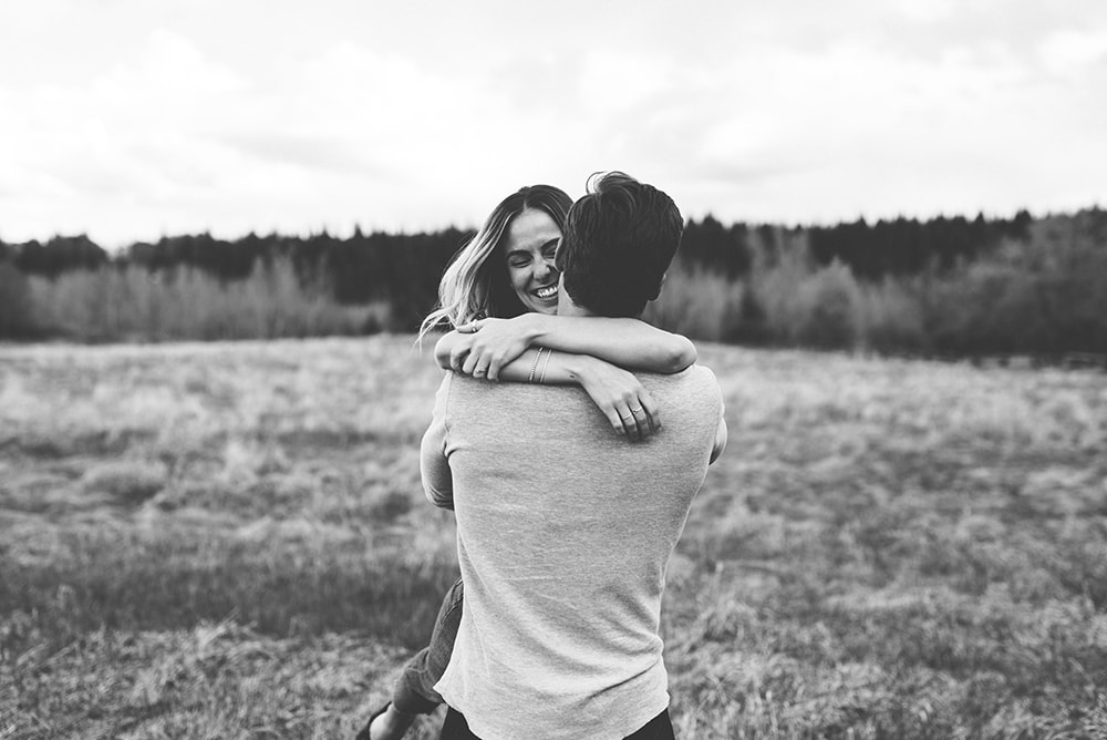 Fish Creek Park Engagement Session Caitlin and Kody Blair Marie Photography