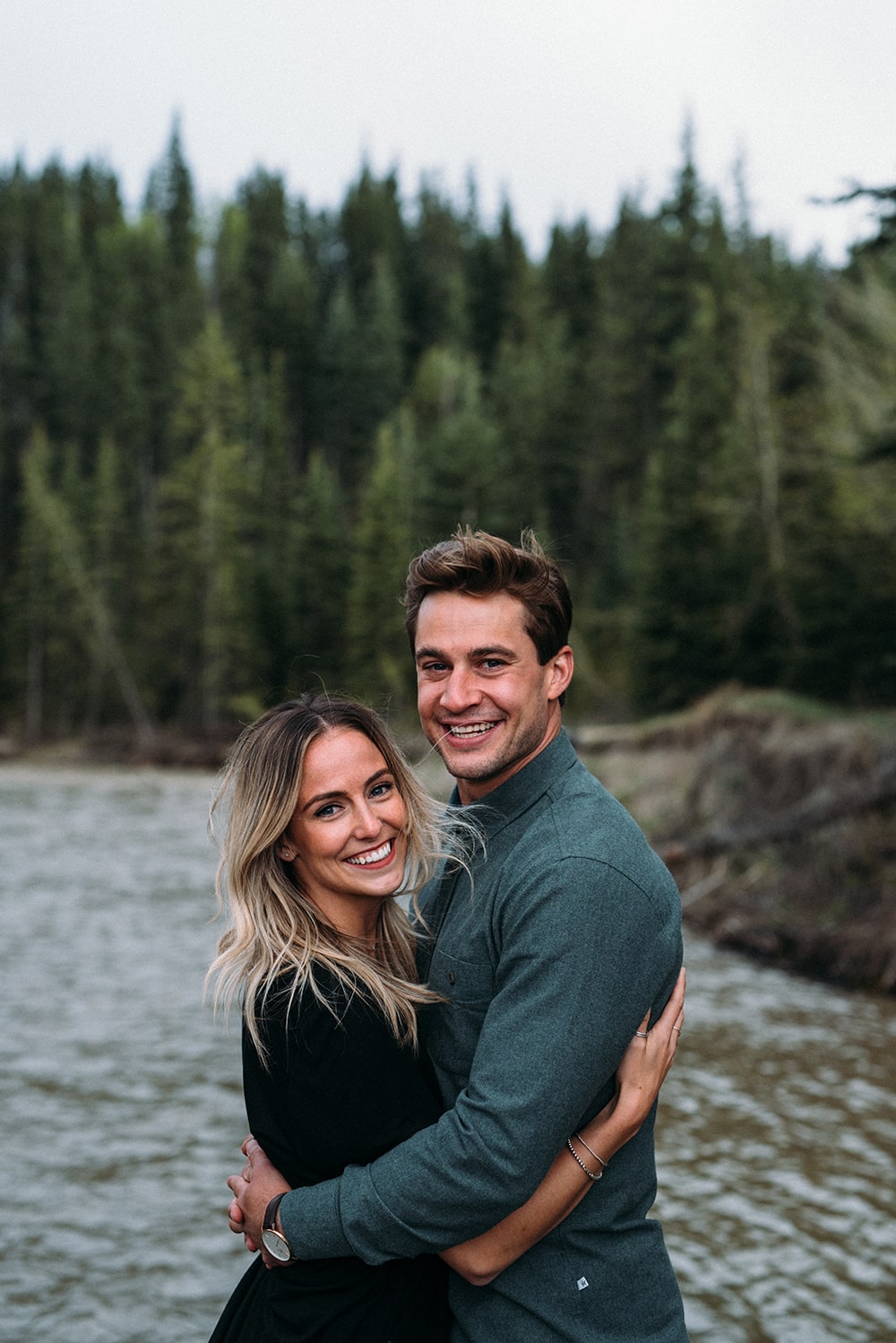 Fish Creek Park Engagement Session Caitlin and Kody Blair Marie Photography