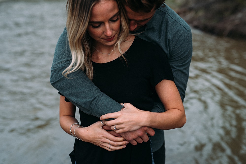 Fish Creek Park Engagement Session Caitlin and Kody Blair Marie Photography