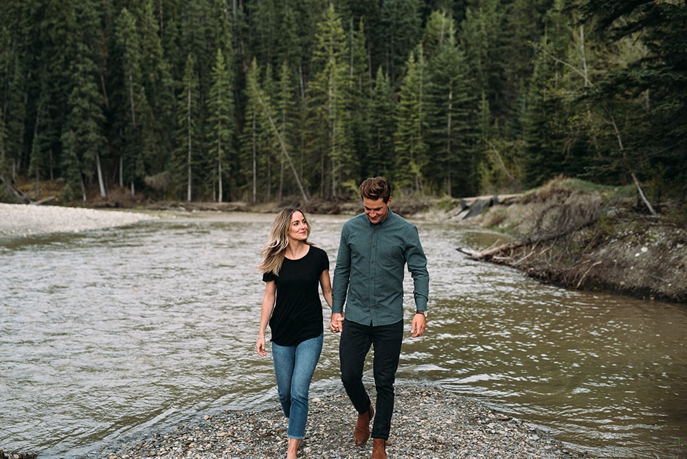 Fish Creek Park Engagement Session Caitlin and Kody Blair Marie Photography