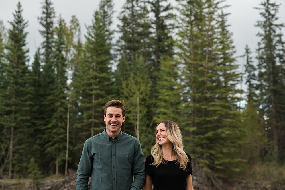 Fish Creek Park Engagement Session Caitlin and Kody Blair Marie Photography