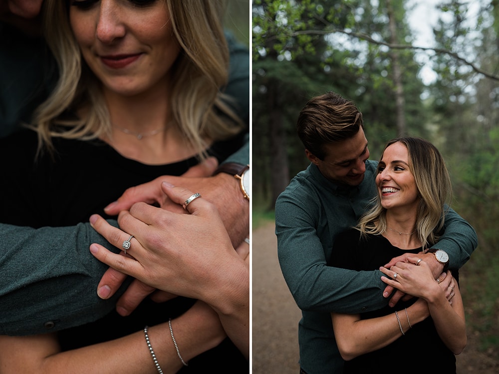 Fish Creek Park Engagement Session Caitlin and Kody Blair Marie Photography