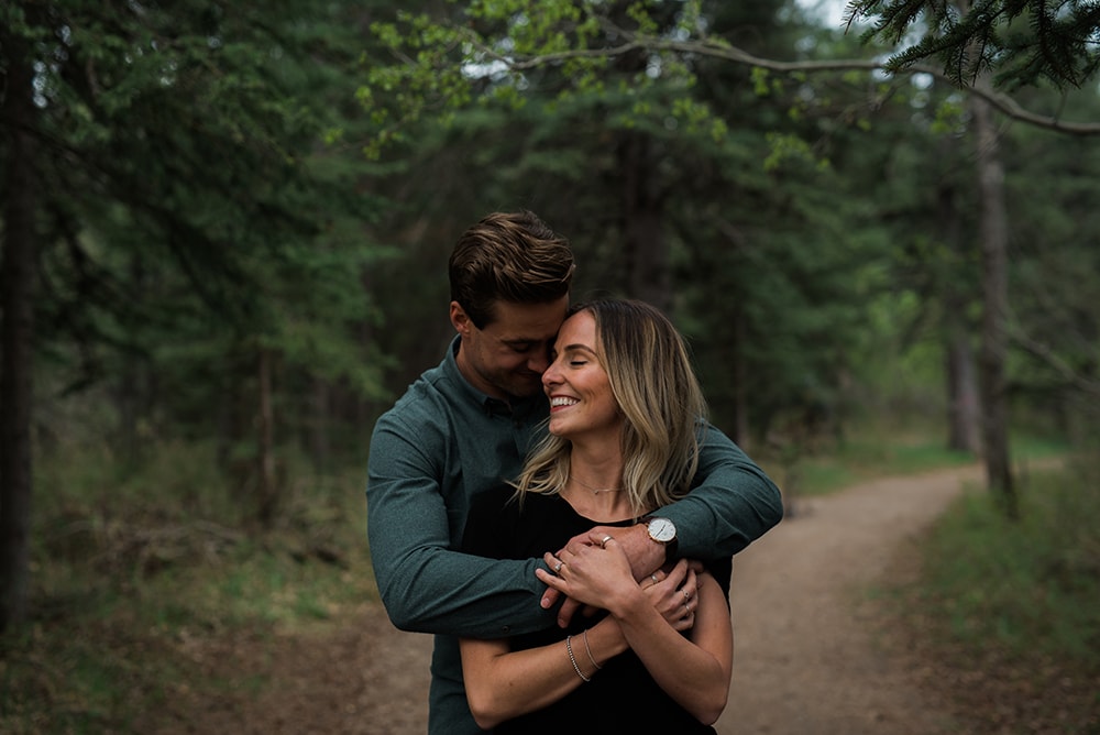 Fish Creek Park Engagement Session Caitlin and Kody Blair Marie Photography