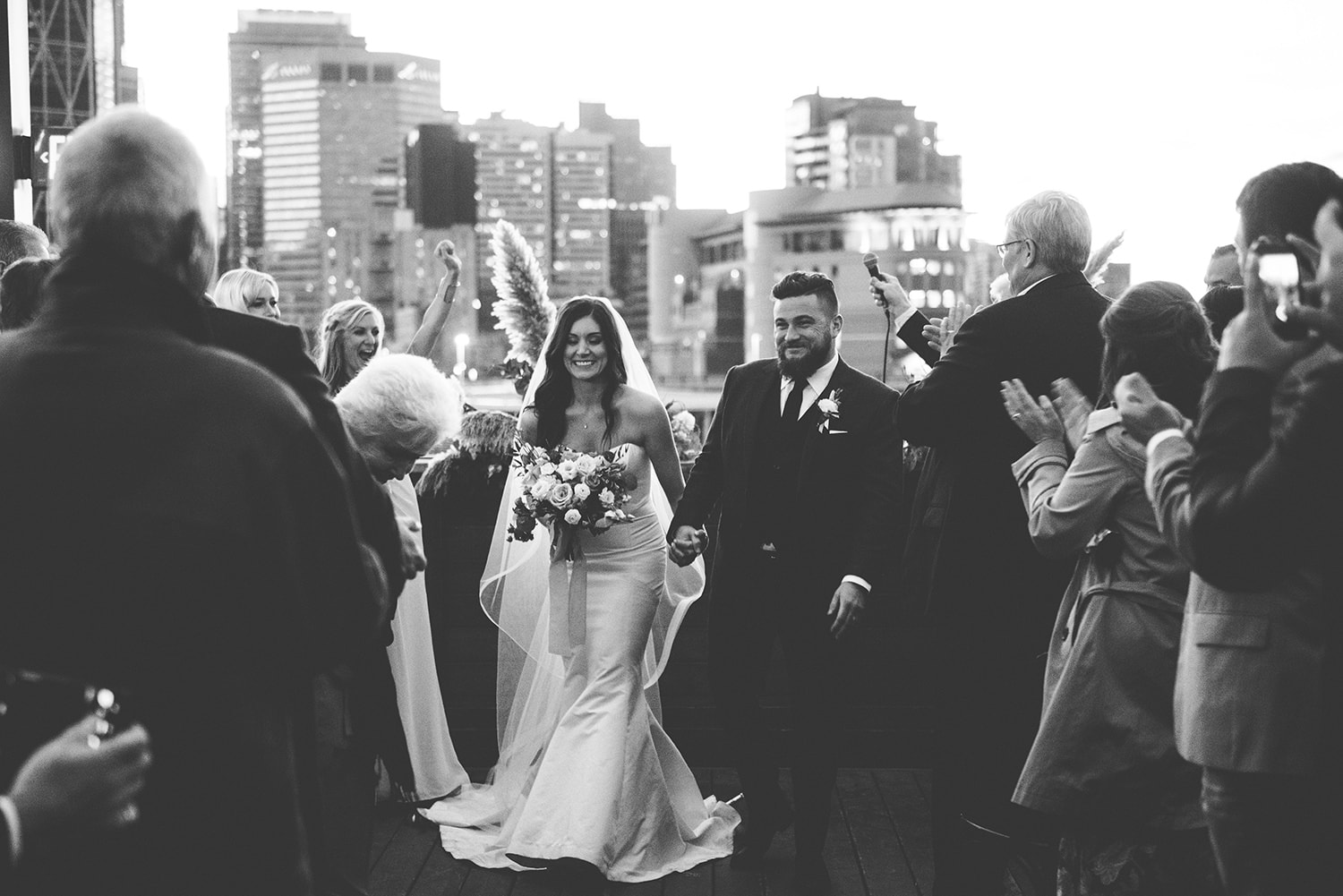 Charbar Rooftop Wedding Calgary Blair Marie Photography Calgary Wedding Photographer