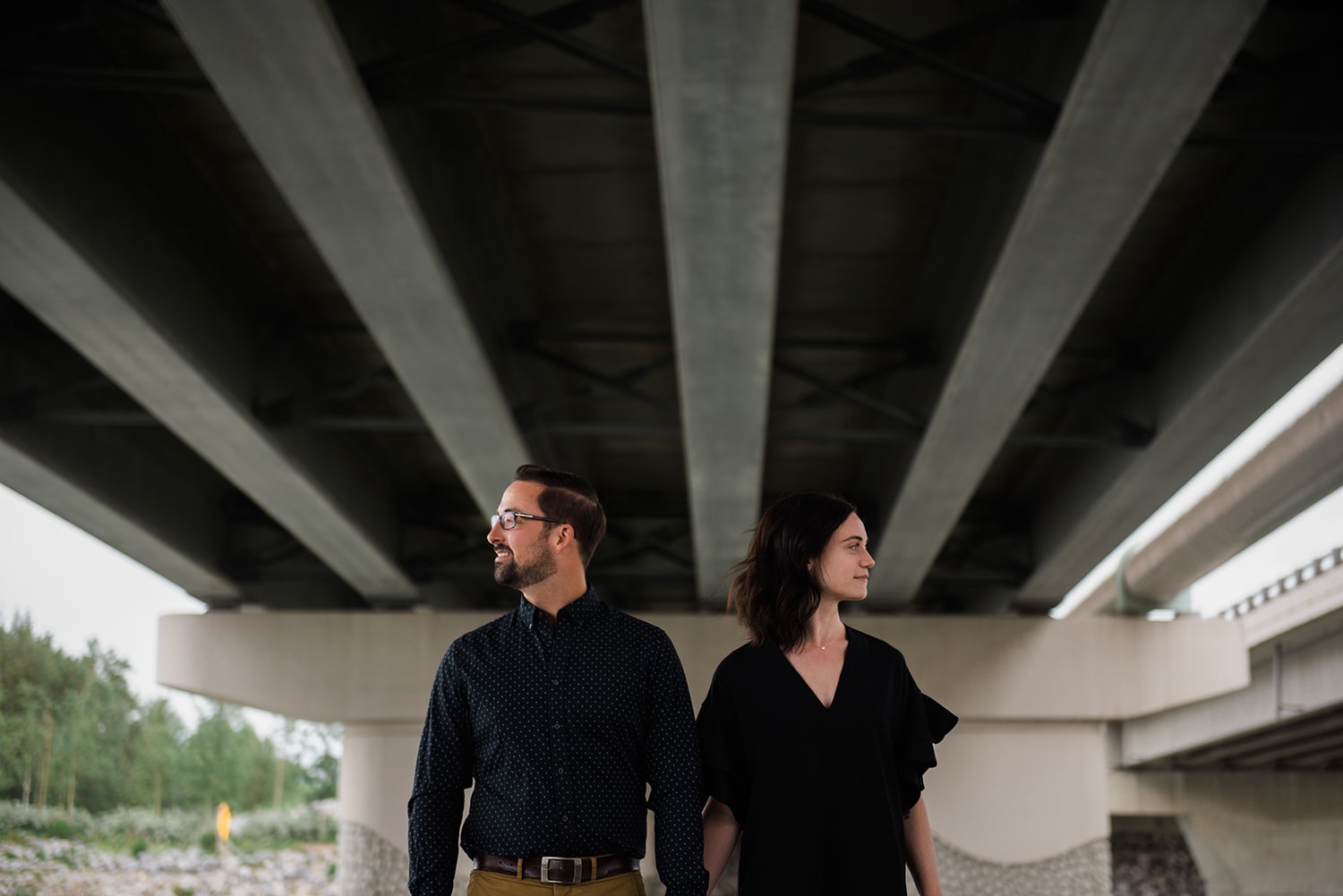 Riverside Engagement Session Calgary Blair Marie Photography