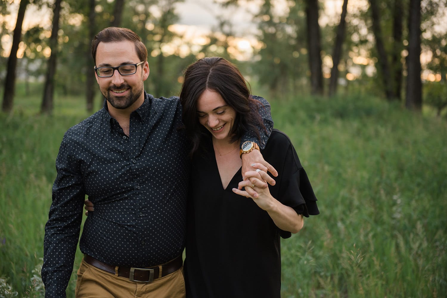 Riverside Engagement Session Calgary Blair Marie Photography