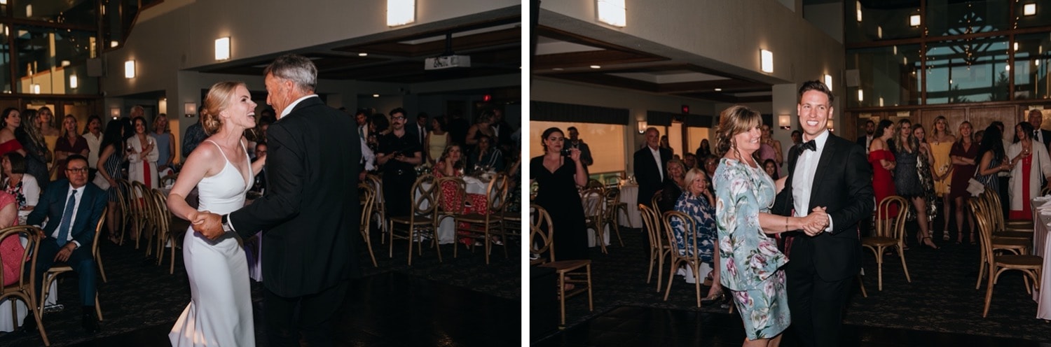 Bride and groom first dance